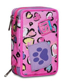 ASTUCCIO 3 ZIP SJ GANG FLEECY GIRL, REBEL PINK