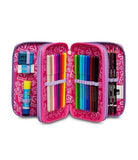 ASTUCCIO 3 ZIP SJ GANG FLEECY GIRL, REBEL PINK