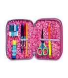 ASTUCCIO 3 ZIP SJ GANG FLEECY GIRL, REBEL PINK