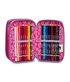 ASTUCCIO 3 ZIP SJ GANG FLEECY GIRL, REBEL PINK