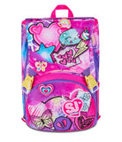 ZAINO ESTENSIBILE BIG - TINYPATCH GIRL + ASTUCCIO 3 ZIP + OMAGGIO DIGITAL WATCH "TINTA UNITA"