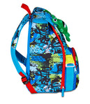 ZAINO ESTENSIBILE BIG - FANTASYS BOY + ASTUCCIO 3 ZIP + OMAGGIO DIGITAL WATCH " TINTA UNITA"
