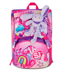 ZAINO ESTENSIBILE BIG - FANTASYS GIRL + ASTUCCIO 3 ZIP + OMAGGIO DIGITAL WATCH "TINTA UNITA"