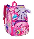 ZAINO ESTENSIBILE BIG - FANTASYS GIRL + ASTUCCIO 3 ZIP + OMAGGIO DIGITAL WATCH "TINTA UNITA"