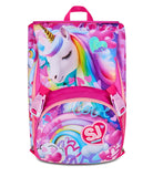 ZAINO ESTENSIBILE BIG - FLYUNICORN GIRL + ASTUCCIO 3 ZIP + OMAGGIO DIGITAL WATCH "TINTA UNITA"