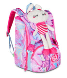 ZAINO ESTENSIBILE BIG - PLUSHY RABBIT + ASTUCCIO 3 ZIP + OMAGGIO DIGITAL WATCH "TINTA UNITA"