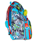 ZAINO ESTENSIBILE BIG - SHARKY SKATE + ASTUCCIO 3 ZIP + DIGITAL WATCH "TINTA UNITA"