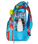 ZAINO ESTENSIBILE BIG - SHARKY SKATE + ASTUCCIO 3 ZIP + DIGITAL WATCH "TINTA UNITA"
