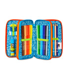 ZAINO ESTENSIBILE BIG - TINYPATCH BOY + ASTUCCIO 3 ZIP + OMAGGIO DIGITAL WATCH "TINTA UNITA"