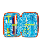 ZAINO ESTENSIBILE BIG - TINYPATCH BOY + ASTUCCIO 3 ZIP + OMAGGIO DIGITAL WATCH "TINTA UNITA"