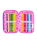 ZAINO ESTENSIBILE BIG - TINYPATCH GIRL + ASTUCCIO 3 ZIP + OMAGGIO DIGITAL WATCH "TINTA UNITA"