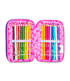 ZAINO ESTENSIBILE BIG - TINYPATCH GIRL + ASTUCCIO 3 ZIP + OMAGGIO DIGITAL WATCH "TINTA UNITA"
