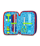 ZAINO ESTENSIBILE BIG - FANTASYS BOY + ASTUCCIO 3 ZIP + OMAGGIO DIGITAL WATCH " TINTA UNITA"