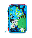 ZAINO ESTENSIBILE BIG - FANTASYS BOY + ASTUCCIO 3 ZIP + OMAGGIO DIGITAL WATCH " TINTA UNITA"