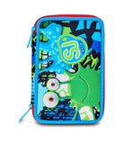 ZAINO ESTENSIBILE BIG - FANTASYS BOY + ASTUCCIO 3 ZIP + OMAGGIO DIGITAL WATCH " TINTA UNITA"