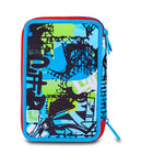 ZAINO ESTENSIBILE BIG - FANTASYS BOY + ASTUCCIO 3 ZIP + OMAGGIO DIGITAL WATCH " TINTA UNITA"
