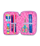 ZAINO ESTENSIBILE BIG - FANTASYS GIRL + ASTUCCIO 3 ZIP + OMAGGIO DIGITAL WATCH "TINTA UNITA"