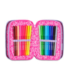 ZAINO ESTENSIBILE BIG - FANTASYS GIRL + ASTUCCIO 3 ZIP + OMAGGIO DIGITAL WATCH "TINTA UNITA"