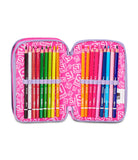 ZAINO ESTENSIBILE BIG - FANTASYS GIRL + ASTUCCIO 3 ZIP + OMAGGIO DIGITAL WATCH "TINTA UNITA"