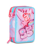 ZAINO ESTENSIBILE BIG - PLUSHY RABBIT + ASTUCCIO 3 ZIP + OMAGGIO DIGITAL WATCH "TINTA UNITA"