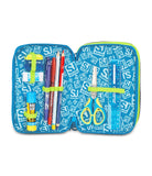ZAINO ESTENSIBILE BIG - LED LOOK + ASTUCCIO 3 ZIP + OMAGGIO DIGITAL WATCH "TINTA UNITA"