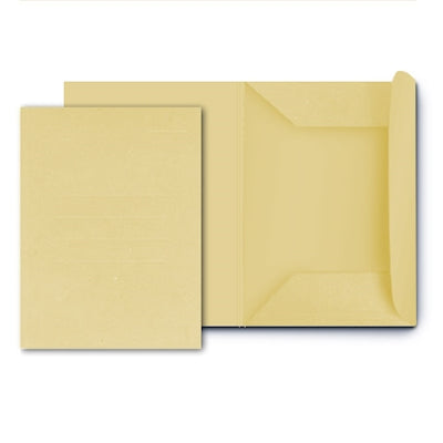 Cf da 50 Cartellina 3 Lembi in Cartoncino Manilla - 25x33 cm - Avana