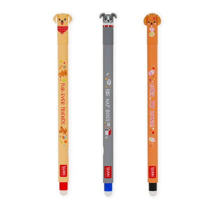 Set di 3 Penne Cancellabili - Erasable Pen - Fur-ever Friends