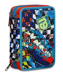 ZAINO SCUOLA SDOPPIABILE + ASTUCCIO SJ GANG TRICK FLIP + OMAGGIO CUFFIE WIRELESS