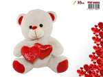Orsacchiotto beige con doppio cuore 35cm