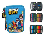 Zaino + Astuccio 3 zip "TINTA UNITA" -  STUMBLE GUYS - 2025/2026 + OMAGGIO DIGITAL WATCH "TINTA UNITA"