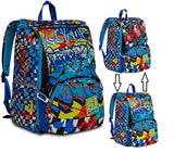 ZAINO SCUOLA SDOPPIABILE + ASTUCCIO SJ GANG TRICK FLIP + OMAGGIO CUFFIE WIRELESS