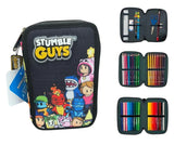 Zaino + Astuccio 3 zip "TINTA UNITA" -  STUMBLE GUYS - 2025/2026 + OMAGGIO DIGITAL WATCH "TINTA UNITA"