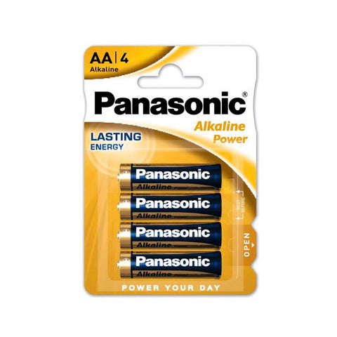 Blister 4 Pile Alcaline Panasonic AA (STILO) 1,5V