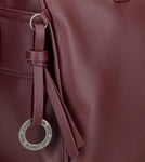 BORSA GRANDE A SPALLA PEPE JEANS MARA BORDEAUX
